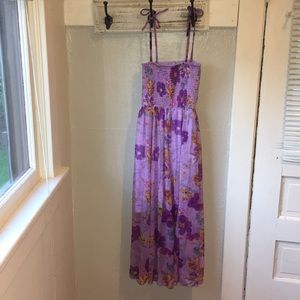Purple Hibiscus Hawaiian Collection Sun Dress